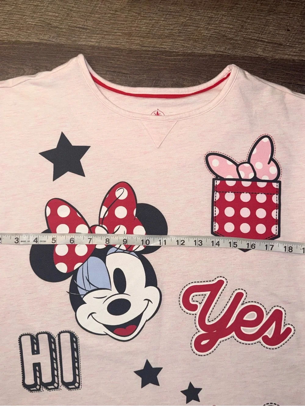 Disney Store Minnie Mouse Pink Graphic Nightshirt Size XS/S - Picture 2 of 8